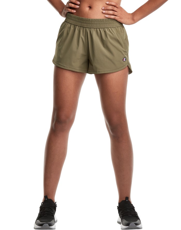 Champion Dame Shorts Olivengrøn - Take A Hike 3 - Danmark IWQ-082197